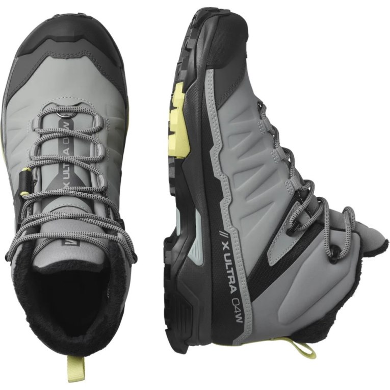 Grey Salomon X Ultra 4 Mid Winter Thinsulate Climasalomon Waterproof Women's Winter Boots | IE XZ9217